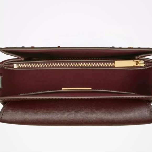 Tory Burch purse Robinson woven plaid convertible shoulder bag - Picture 4 of 6